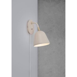 Nordlux Fleur 15 Φωτιστικό Τοίχου  Μπεζ  E14  Μεταλλικό –  2112101001