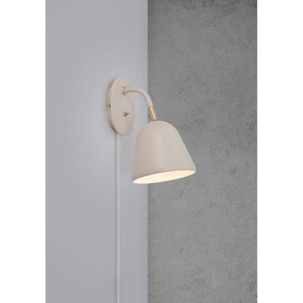 Nordlux Fleur 15 Φωτιστικό Τοίχου  Μπεζ  E14  Μεταλλικό –  2112101001