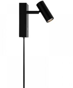 Nordlux Omari Φωτιστικό Τοίχου Μαύρο LED 3.2W 2700K Διακόπτη Αφής Dimmable – 2112231003