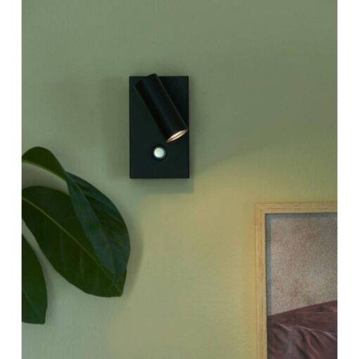 Nordlux Omari Φωτιστικό Τοίχου Μαύρο LED 3.2W 2700K Διακόπτη Αφής Dimmable –  2112231003