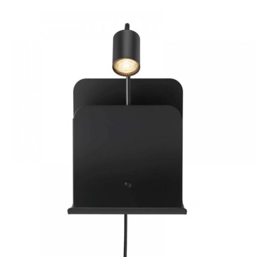 Nordlux Roomi Φωτιστικό Τοίχου Μαύρο GU10  Μεταλλικό –  2112551003