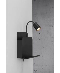 Nordlux Roomi Φωτιστικό Τοίχου Μαύρο GU10 Μεταλλικό – 2112551003