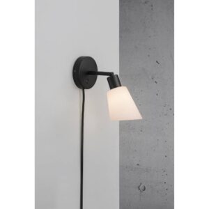 Nordlux Molli Φωτιστικό Τοίχου Μαύρο E14  Γυάλινο/Μεταλλικό –  2112811003