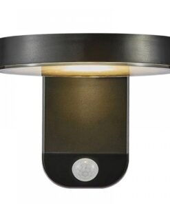 Nordlux Rica Round Φωτιστικό Τοίχου Ηλιακό Φωτιστικό LED 5W 3000K IP44 Μαύρου Χρώματος – 2118141003