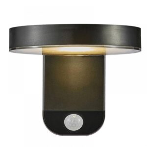 Nordlux Rica Round Φωτιστικό Τοίχου Ηλιακό Φωτιστικό LED 5W 3000K IP44 Μαύρου Χρώματος – 2118141003