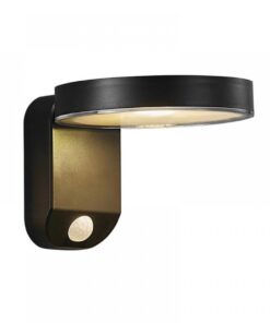 Nordlux Rica Round Φωτιστικό Τοίχου Ηλιακό Φωτιστικό LED 5W 3000K IP44 Μαύρου Χρώματος – 2118141003