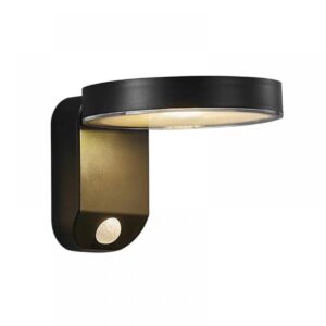 Nordlux Rica Round Φωτιστικό Τοίχου Ηλιακό Φωτιστικό LED 5W 3000K IP44 Μαύρου Χρώματος – 2118141003