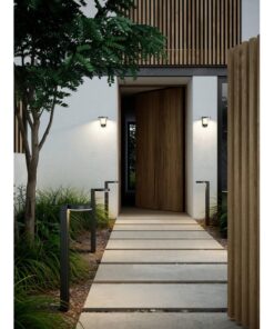 Nordlux Rica Round Φωτιστικό Τοίχου Ηλιακό Φωτιστικό LED 5W 3000K IP44 Μαύρου Χρώματος – 2118141003