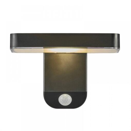 Nordlux Rica Square Φωτιστικό Τοίχου Ηλιακό Φωτιστικό IP44 LED 5W 3000K Μαύρου Χρώματος –  2118161003