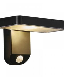 Nordlux Rica Square Φωτιστικό Τοίχου Ηλιακό Φωτιστικό IP44 LED 5W 3000K Μαύρου Χρώματος – 2118161003