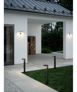 Nordlux Rica Square Φωτιστικό Τοίχου Ηλιακό Φωτιστικό IP44 LED 5W 3000K Μαύρου Χρώματος – 2118161003