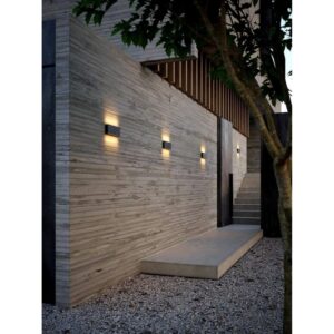 Nordlux Kinver Φωτιστικό Τοίχου Μαύρο LED 10W 3000K –  2118181003