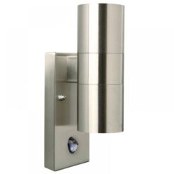 Επιτοίχιο Φωτιστικό Nordlux Tin Double 2xGU10 IP54 Inox Χρώματος – 21279934