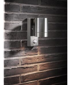 Επιτοίχιο Φωτιστικό Nordlux Tin 1xGU10 Ασημί Χρώματος IP54 με ανιχνευτή κίνησης – 21509129