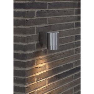 Επιτοίχιο Φωτιστικό Nordlux Tin 1xGU10 Ασημί Χρώματος IP54 με ανιχνευτή κίνησης –  21509929