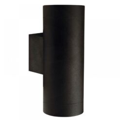 Επιτοίχιο Φωτιστικό Nordlux Tin Maxi 2xGU10 IP54 Μαύρου Χρώματος – 21279903
