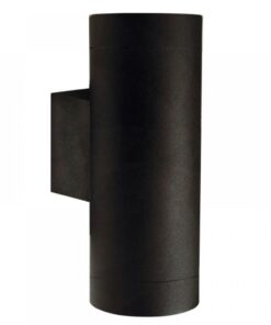 Επιτοίχιο Φωτιστικό Nordlux Tin Maxi 2xGU10 IP54 Μαύρου Χρώματος – 21279903