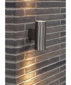 Επιτοίχιο Φωτιστικό Nordlux Tin Maxi 2xGU10 IP54 Ασημί Χρώματος – 21519934