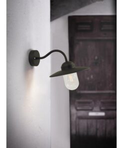 Nordlux Luxembourg Φωτιστικό Τοίχου Μαύρο E27 Γυάλινο/Μεταλλικό – 22671003