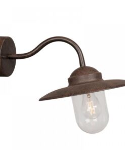 Nordlux Luxembourg Φωτιστικό Τοίχου Rusty E27 Γυάλινο/Μεταλλικό – 22671009