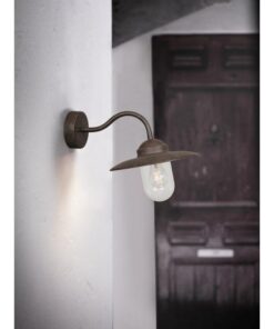 Nordlux Luxembourg Φωτιστικό Τοίχου Rusty E27 Γυάλινο/Μεταλλικό – 22671009