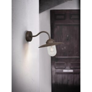 Nordlux Luxembourg Φωτιστικό Τοίχου Rusty E27  Γυάλινο/Μεταλλικό –  22671009