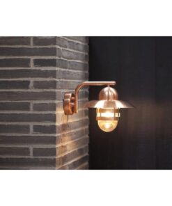 Nordlux Nibe Φωτιστικό Τοίχου Χαλκός E27 Χαλκός/Γυαλί – 24981030