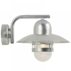 Nordlux Nibe Φωτιστικό Τοίχου Γαλβανιζέ E27 Γυαλί – 24981031