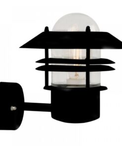Nordlux Blokhus Up Φωτιστικό Τοίχου Μαύρο IP54 E27 Γυάλινο/Μεταλλικό – 25011003