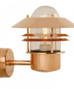 Nordlux Blokhus Up Φωτιστικό Τοίχου Χαλκός IP54 E27 Χαλκός/Γυαλί – 25011030