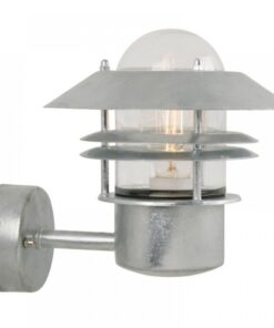 Nordlux Blokhus Up Φωτιστικό Τοίχου Γαλβανιζέ IP54 E27 Γυαλί – 25011031