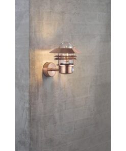 Nordlux Blokhus Up Φωτιστικό Τοίχου Χαλκός IP54 E27 Αισθητήρα Ανίχνευσης Κίνησης – 25031030