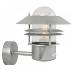 Nordlux Blokhus Up Sensor Φωτιστικό Τοίχου Γαλβανιζέ IP54 E27 Αισθητήρα Ανίχνευσης Κίνησης – 25031031