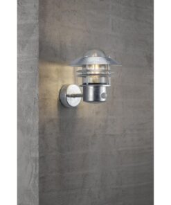 Nordlux Blokhus Up Sensor Φωτιστικό Τοίχου Γαλβανιζέ IP54 E27 Αισθητήρα Ανίχνευσης Κίνησης – 25031031