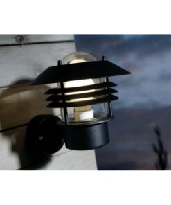 Επιτοίχιο Φωτιστικό Εξωτερικού Χώρου Nordlux Vejers Up 1xE27 IP54 Μαύρου Χρώματος – 25091003