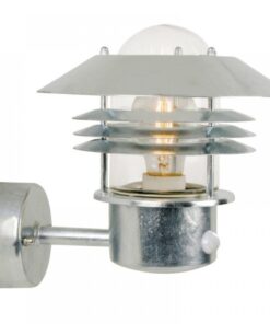 Επιτοίχιο Φωτιστικό Εξωτερικού Χώρου Nordlux Vejers 1xE27 IP54 Γαλβανιζέ Χρώματος με Αισθητήρα Κίνησης – 25101031