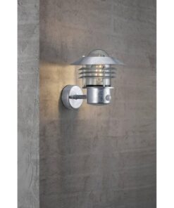 Επιτοίχιο Φωτιστικό Εξωτερικού Χώρου Nordlux Vejers 1xE27 IP54 Γαλβανιζέ Χρώματος με Αισθητήρα Κίνησης – 25101031