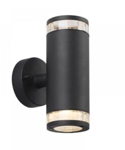 Nordlux Birk Double Φωτιστικό Τοίχου Μαύρο IP44 GU10 – 45501003