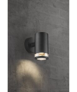 Nordlux Birk Single Φωτιστικό Τοίχου Μαύρο GU10 Αλουμίνιο/Πλαστικό – 45521003