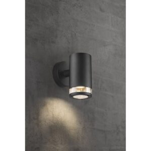 Nordlux Birk Single Φωτιστικό Τοίχου Μαύρο GU10  Αλουμίνιο/Πλαστικό –  45521003