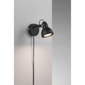 Nordlux Aslak Φωτιστικό Τοίχου Μαύρο GU10  Μεταλλικό –  45721003