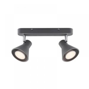 Nordlux Eik 2-Spot  Σποτ Φωτιστικό  Γκρι GU10  Μεταλλικό –  45770110