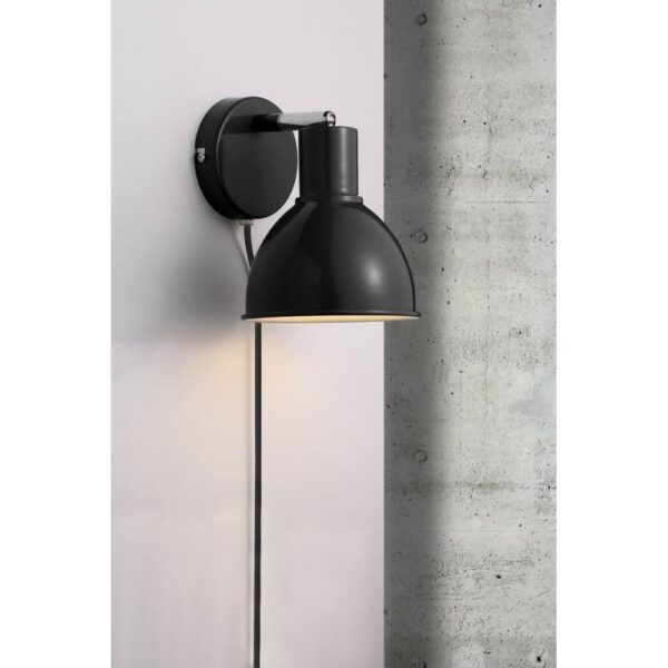 Nordlux Pop Φωτιστικό Τοίχου Μαύρο E27  Μεταλλικό –  45841003