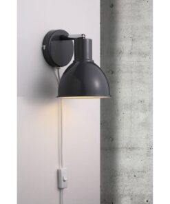 Nordlux Pop Φωτιστικό Τοίχου Ανθρακί E27 Μεταλλικό – 45841050