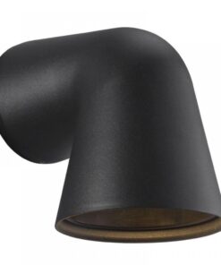 Nordlux Front Single Φωτιστικό Τοίχου Μαύρο GU10 Αλουμίνιο/Γυάλινο – 46801003