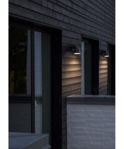 Nordlux Front Single Φωτιστικό Τοίχου Μαύρο GU10 Αλουμίνιο/Γυάλινο – 46801003