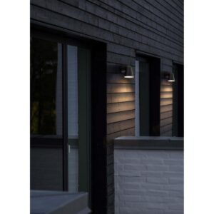 Nordlux Front Single Φωτιστικό Τοίχου Μαύρο GU10  Αλουμίνιο/Γυάλινο –  46801003