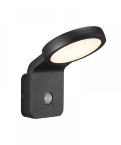 Nordlux Marina Sensor Φωτιστικό Τοίχου Μαύρο LED 10W 3000K με Ανιχνευτή Κίνησης – 46831003