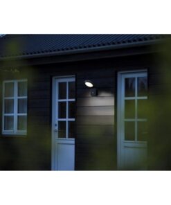 Nordlux Marina Sensor Φωτιστικό Τοίχου Μαύρο LED 10W 3000K με Ανιχνευτή Κίνησης – 46831003