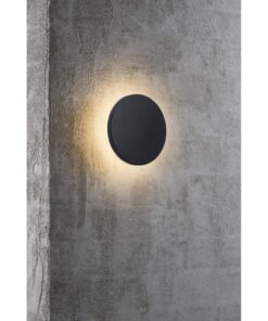 Nordlux Artego Round Φωτιστικό Τοίχου Μαύρο IP54 LED 8W 3000K – 46941003